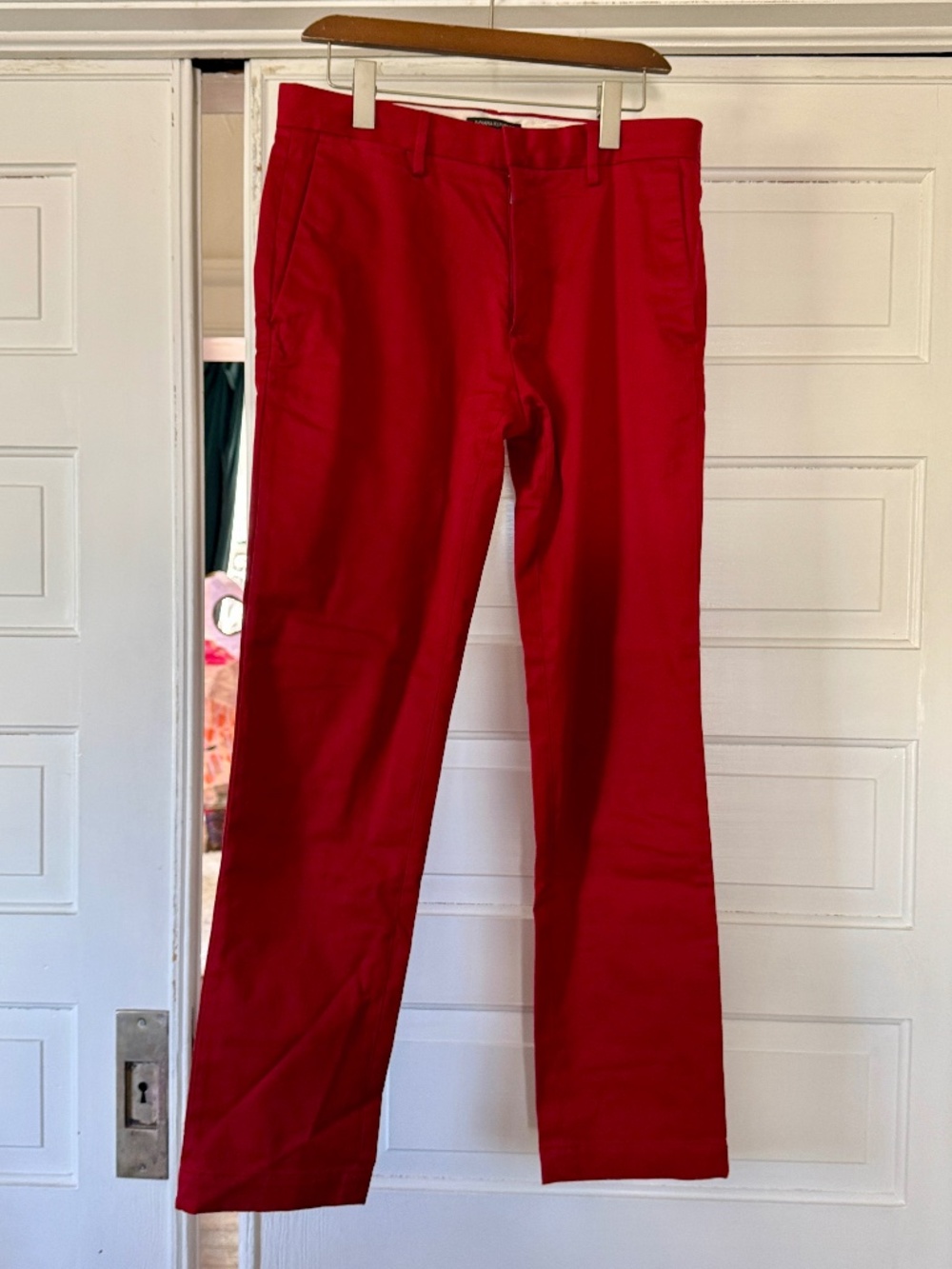 Mens Banana Republic Red Chinos